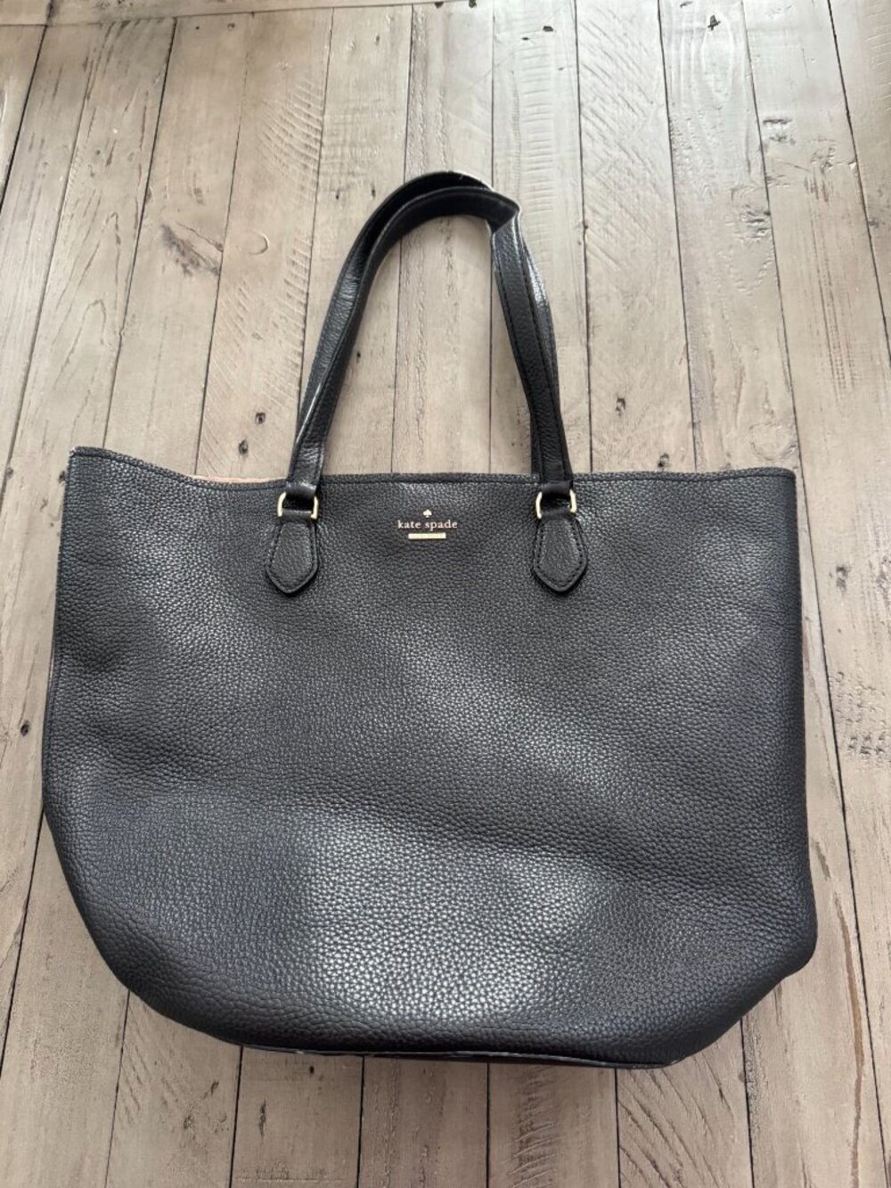Kate Spade Jackson Street Kristine Bucket Shoulder Tote Bag Pebbled Leather